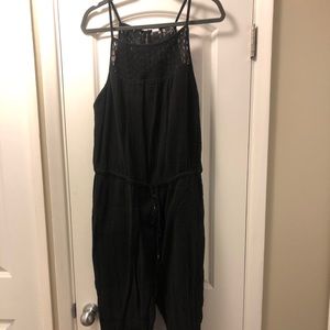 Crocheted Neck Romper